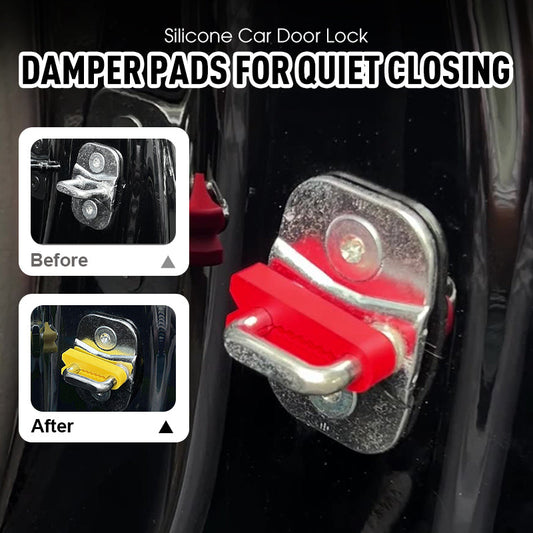 🚗 BUY 3 GET 4! ✨ Silicone Car Door Lock Damper Pads - Noise-Reducing Sealing with Self-Adhesive Design for Soft & Quiet Closing 🔇🧤