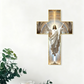 ✝️ BUY 3 GET 4! ✨ Retro Jesus Christ Wall Cross Decor - Vintage Wooden Design with Faith Symbolism for Spiritual Home Accent 🌟🕊️