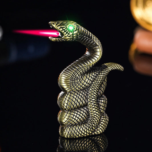 🐍 50% OFF NOW! ✨ Creative Snake Windproof Lighter - Unique Metal Design with Reliable Ignition for Outdoor & Emergency Use 🔥🌬️
