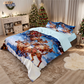 🎄 50% OFF NOW! ✨ Festive Christmas 3-Piece Duvet Cover Set - Soft Brushed Polyester with Holiday Patterns for Cozy Seasonal Decor 🛏️❤️
