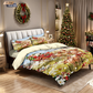 🎄 50% OFF NOW! ✨ Festive Christmas 3-Piece Duvet Cover Set - Soft Brushed Polyester with Holiday Patterns for Cozy Seasonal Decor 🛏️❤️