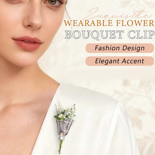 🌷 BUY 1 GET 1 FREE! ✨ Wearable Flower Brooch Pin - Alloy Material with Secure Clasp for Jackets, Hats & Bags 🌸💫