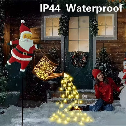 🎄50% OFF🔥Solar Christmas Santa Decor｜5 Styles, Weather‑Resistant LED Garden Pathway Lights 🎁
