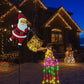 🎄50% OFF🔥Solar Christmas Santa Decor｜5 Styles, Weather‑Resistant LED Garden Pathway Lights 🎁