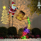🎄50% OFF🔥Solar Christmas Santa Decor｜5 Styles, Weather‑Resistant LED Garden Pathway Lights 🎁
