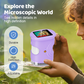 🔬 HOT SALE 50% OFF! ✨ Handheld Pocket Microscope for Kids - 60x Magnification with LED Light for Outdoor Exploration & STEM Learning 🌿📚