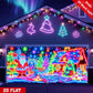 🎄40% OFF! ✨ Christmas Garage Door Cover Banner - UV-Reactive Design with 2 Lighting Modes for Festive Outdoor Decor 🚗🌟