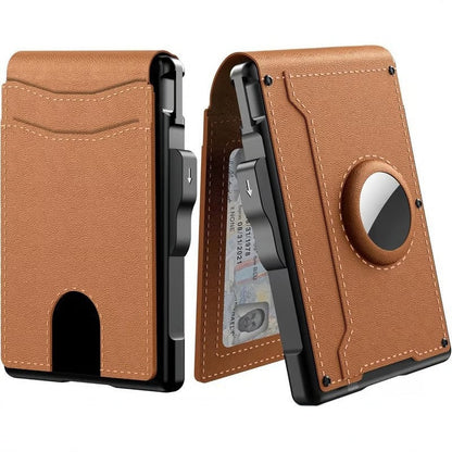 💼 50% OFF NOW ! 🎁 Men's Slim Leather Wallet – Pop-Up Card Organizer, RFID Blocking & Premium Design 🔒