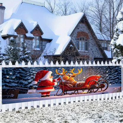 🎄 LIMITED-TIME 50% OFF 🎅 Outdoor Christmas Hanging Banner — Fade-Resistant Santa Design