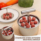 🔥HOT SALE 50% OFF!🍝🧆 Stop rolling meatballs by hand — this stainless steel mould gives you perfect, even portions in seconds. 6 or 12 holes, quick press, flawless results every time. ✨