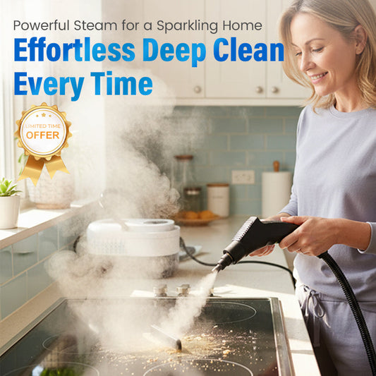 🧼 50% OFF NOW! 💨 High-Temperature Steam Cleaner – 105°C Steam, 6 Modes & Chemical-Free ✨