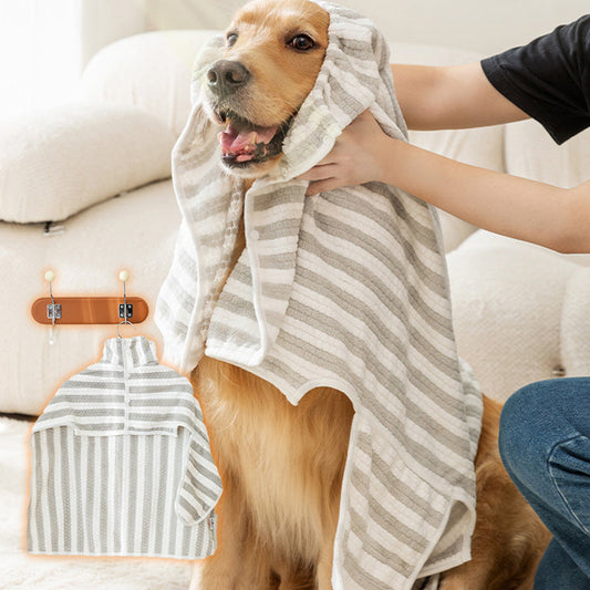 🐶 50% OFF NOW! 🛁 Soft Absorbent Dog Bathrobe – Quick-Drying, Skin-Friendly & Antibacterial – Perfect for Post-Bath & Swimming ✨