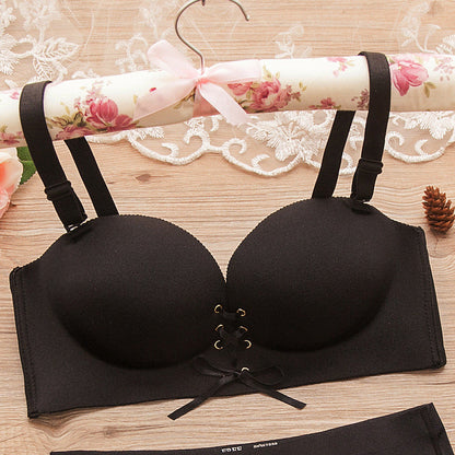 👙 50% OFF NOW! 💫 Detachable-Strap Non-Mark Gathering Bra – Adjustable Fit, Dual-Wear & Breathable ✨