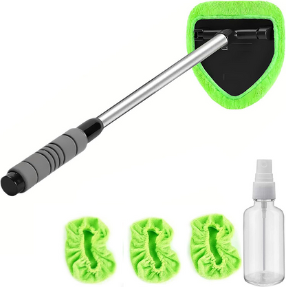 🚗 50% OFF NOW!💦 Windshield Cleaning Tool Set with Extendable Handle – 180° Rotating & Washable – Car Window Cleaner ✨