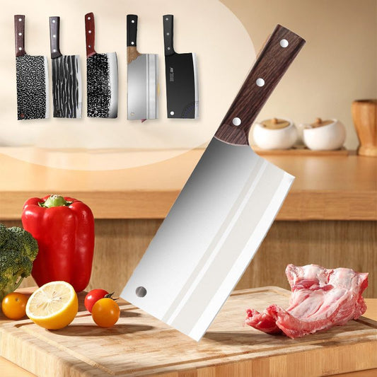 🎉 2026 Hot Sale — Over 32,000 Sold! 🔪Hand Forged High Carbon Steel Chef Knife｜Anti-Rust Multi-Purpose Kitchen Cleaver ✨