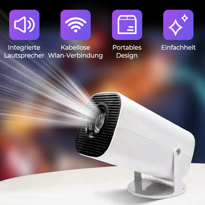 🎬 50% OFF NOW!✨ 1080P HD Portable WiFi Projector – Wireless, Crystal Clear & Compact – Home Theater Essential 🍿