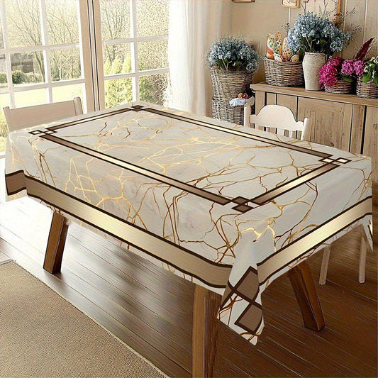 🪟 50% OFF NOW! ☔ Waterproof Marble-Print Tablecloth – Stain-Resistant, Elegant Design & Easy Wipe Clean for Indoor/Outdoor 🍽️