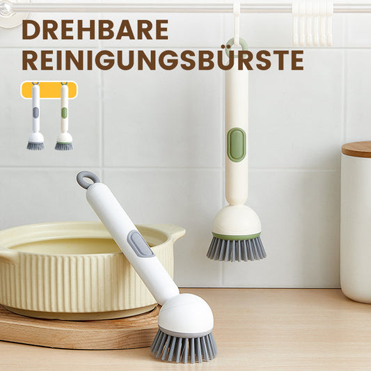 🍳 BUY 2, GET 1 FREE! 🧽 Rotating Cleaning Brush – Long Handle, Gentle on Pots & Effortless Scrubbing 💦