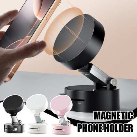 📱 50% OFF NOW! 🧲 Foldable Portable Vacuum Magnetic Cell Phone Holder – Strong Grip & Hands-Free ✨
