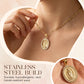 ⛪ 50% OFF NOW! ✨ Gold-Tone Virgin Mary Pendant – Stainless Steel, Hypoallergenic & Meaningful Gift 🕊️