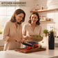🔪 50% OFF NOW! ✨ Modern 7-in-1 Kitchen Knife & Scissors Set – Complete 7-Piece, Non-Stick Coated & Ergonomic PP Handles – Sleek Black Design 🖤