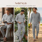 🌊 50% OFF NOW! 👔 Breathable Linen Blend 2-Piece Set – Collared Shirt & Loose Pants for Summer 🍃🩳