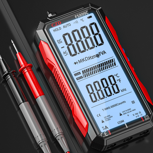 🔋 60% OFF NOW! 🔌 USB Rechargeable Digital Multimeter – True RMS, Auto-Ranging & Backlit LCD Display, CAT III 1000V 🛡️