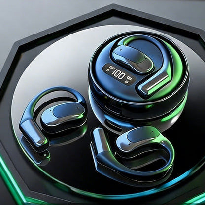 🏃 60% OFF NOW! 🎧 Open-Ear Headphones 72H Battery – Secure Fit, Workout & Commute Ready, Immersive Sound ✨