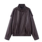 🧥 50% OFF NOW! 🔥 Cool Faux Leather Biker Jacket – Asymmetrical Zip, Stand-Up Collar & Premium Lychee Texture ✨