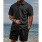 👔 50% OFF NOW! ⚡ Men's Diamond Pattern 2-Piece Set – Cool, Wrinkle-Resistant & Adjustable (S–3XL) 🌊