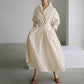 👗 60% OFF NOW! 🌸 Women's Plain Cotton Lapel Shirt Wrap Dress – Flattering Wrap Silhouette, Breathable Cotton & Timeless Style ✨