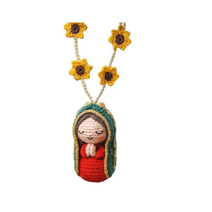 🎉 2026 Sale — Over 52,000 Sold! 🙏 Hand-crocheted Virgin Mary hanging ornament — stitch by stitch, made with care. Perfect for your car mirror or home — a little peace to carry with you everywhere. ✨