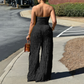 ✨ 50% OFF NOW! 💕 Strapless Crinkle Wide-Leg Jumpsuit – Effortless Elegance & High-Waist Glamour 💃