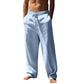 🧘‍♂️ 50% OFF NOW! 🌿 Men's Casual Loose Linen Pants – Drawstring Waist & Straight Leg 👖