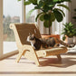 🔥HOT SALE 50% OFF! 🐱🛋️ Scratching and lounging in one — durable sisal + wooden frame beats flimsy cardboard. Curved for comfort, built to last, and saves your sofa. Your cat's new favorite spot. ✨
