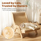 🔥HOT SALE 50% OFF! 🐱🛋️ Scratching and lounging in one — durable sisal + wooden frame beats flimsy cardboard. Curved for comfort, built to last, and saves your sofa. Your cat's new favorite spot. ✨