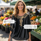 👚 50% OFF NOW! 🌸 Cotton Linen Embroidered Blouse – Floral Cutouts & 3/4 Sleeves – Breezy Retro Elegance 🌿