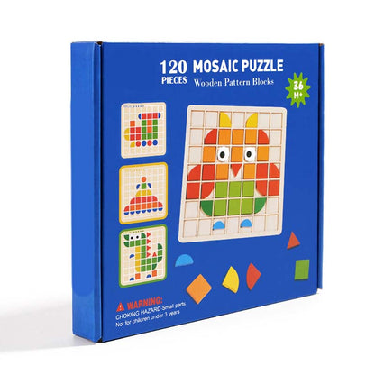 🧩 50% Off Now ✨ Wooden 3D Animal Pattern Puzzle — Shape & Color Learning 🎨