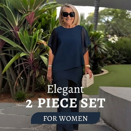 🌸 50% OFF 👗 Charming set with an asymmetrical top – Comfortable and perfect for spring