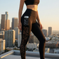 🧘 50% OFF NOW! 💕 Women's Mesh High Waist Yoga Pants – Tummy Control, Side Pocket & Butt-Lifting 🍑