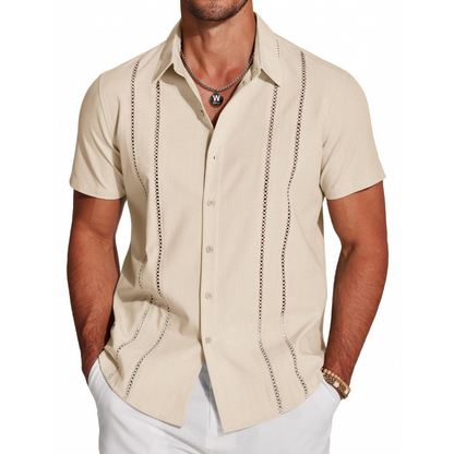 👔 50% OFF NOW! 🌴 Men's Breathable Quick-Dry Button-Down Shirt – Structured Fit & Versatile Summer Style 👖