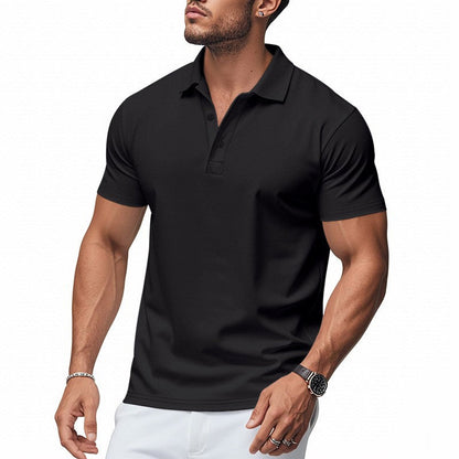 👔 50% OFF NOW!💨 Men's Quick-Dry Lapel T-Shirt – Athletic Fit & Wrinkle-Resistant – Smart Casual Essential ✨