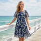 🌸 50% OFF NOW! ✨ Women's Floral A-Line Party Dress – Double-Layer Chiffon, Elegant Print & Knee-Length Fit 👗