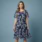 🌸 50% OFF NOW! ✨ Women's Floral A-Line Party Dress – Double-Layer Chiffon, Elegant Print & Knee-Length Fit 👗