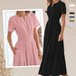 💎 50% OFF! 👗 Women's Boho Smocked Maxi Dress – Flowy Tiered Skirt, V-Neck & Breathable Fabric 🌿