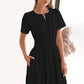 💎 50% OFF! 👗 Women's Boho Smocked Maxi Dress – Flowy Tiered Skirt, V-Neck & Breathable Fabric 🌿