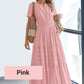 💎 50% OFF! 👗 Women's Boho Smocked Maxi Dress – Flowy Tiered Skirt, V-Neck & Breathable Fabric 🌿