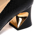 🐍 50% OFF! 👠 Women's Snakeskin Block Heel Pumps – Square Toe, Metal Accent & All-Day Comfort ✨
