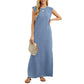 👗 50% OFF NOW! 🌿 Women's Wrinkle-Free Casual Dress – Split Hem & Loose Fit ✨