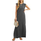 👗 50% OFF NOW! 🌿 Women's Wrinkle-Free Casual Dress – Split Hem & Loose Fit ✨